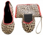 Tipsyfeet Leopard Print Foldable Shoe